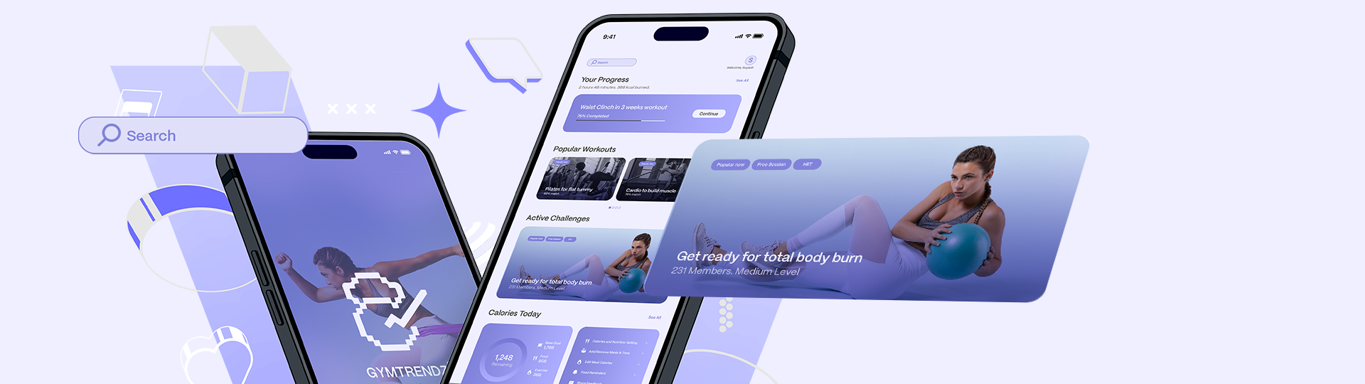 GymTrendz — Brand Identity · UI/UX